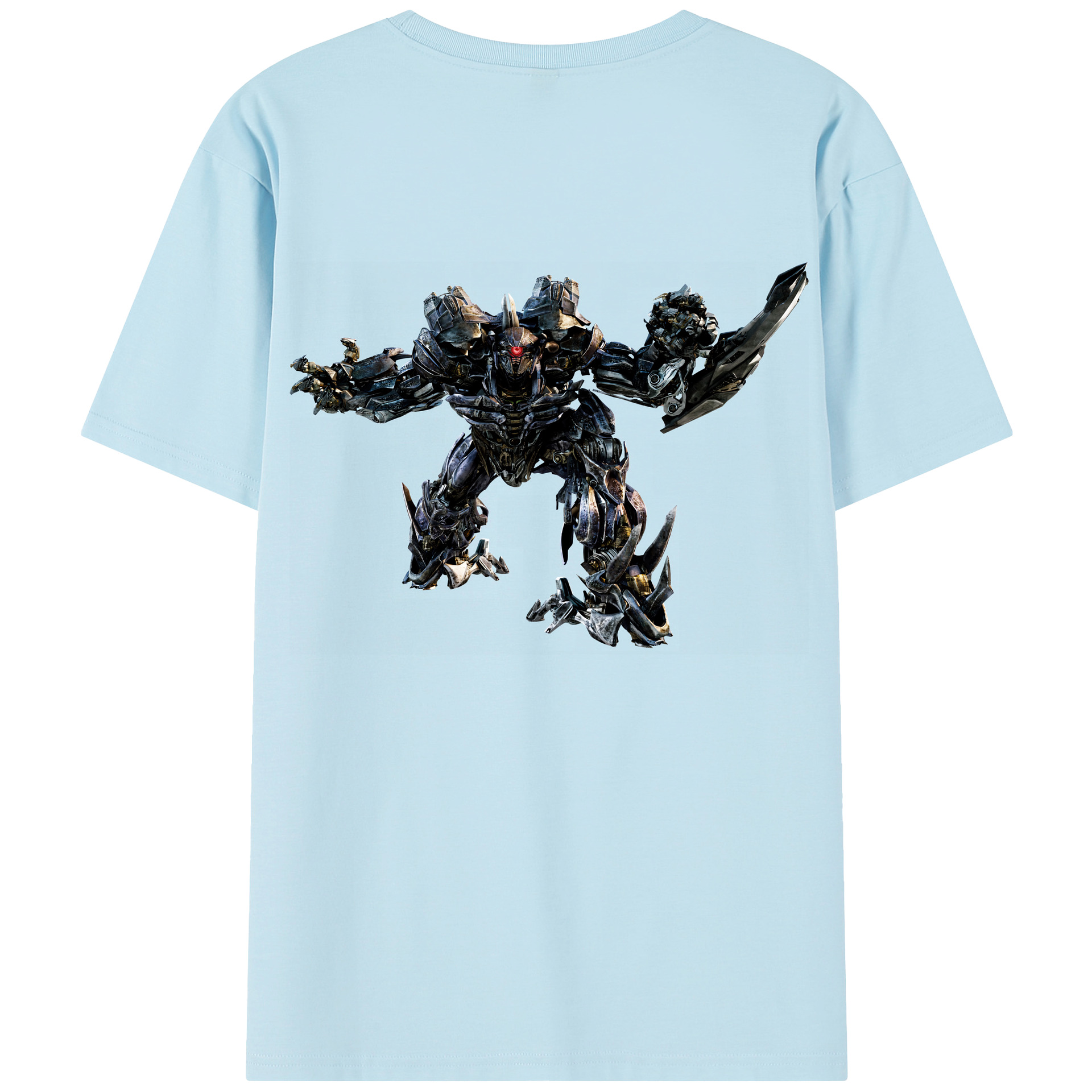 （画像用） Transformers トランスフォーマー 綿100％半袖Tシャツ（背面プリント）
